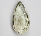 Резной зеленый аметист 13,62 карата 