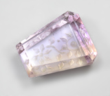 Аметрин авторской огранки 15,97 карата 