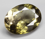 Зеленовато-желтый турмалин 4,34 карата 