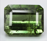 Крупный зеленый турмалин 6,51 карата 