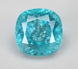 Крупный ярко-голубой «неоновый» апатит 3,57 карата 