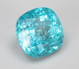 Крупный ярко-голубой «неоновый» апатит 3,57 карата