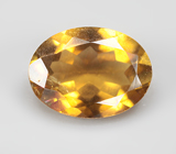 Желтый турмалин высокой чистоты 0,73 карата 