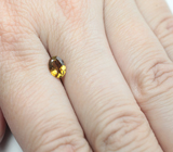 Желтый турмалин высокой чистоты 0,73 карата 