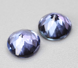 Пара танзанитов 1,17 карата 