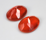 Пара мексиканских «огненных» опалов 1,5 карата 