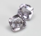 Пара пастельно-сиреневых шпинелей 2,37 карата 