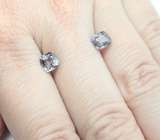 Пара пастельно-сиреневых шпинелей 2,37 карата 