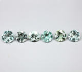 Набор из 6 турмалинов 5,43 карата 