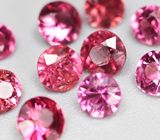 Набор из 12 ярких «неоновых» шпинелей 1,3 карата 