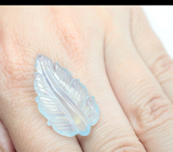 Крупный резной аквамарин 18,92 карата 