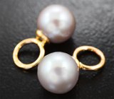Подвесы для серег с морским жемчугом 5,65 карата Золото