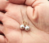 Подвесы для серег с морским жемчугом 5,65 карата