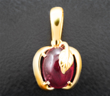 Золотой кулон с насыщенным рубином 2,37 карата Золото