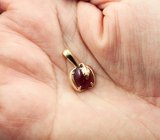 Золотой кулон с насыщенным рубином 2,37 карата