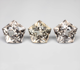 Набор чистейшего дымчатого кварца португальской огранки 33,5 карата 