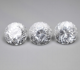 Набор чистейшего бесцветного кварца португальской огранки 39,8 карата 