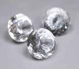 Набор чистейшего бесцветного кварца португальской огранки 39,8 карата