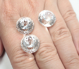 Набор чистейшего бесцветного кварца португальской огранки 39,8 карата 