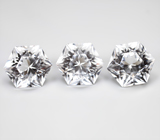 Набор чистейшего бесцветного кварца португальской огранки 43,6 карата 