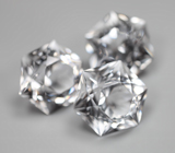 Набор чистейшего бесцветного кварца португальской огранки 43,6 карата 