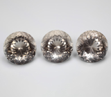 Набор чистейшего дымчатого кварца португальской огранки 36,2 карата 