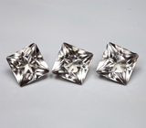 Набор чистейшего дымчатого кварца португальской огранки 31,4 карата 