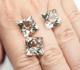 Набор чистейшего дымчатого кварца португальской огранки 31,4 карата