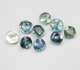 Набор из 9 сапфиров 1,95 карата 