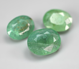 Редкий набор из 3 медьсодержащих турмалинов 4,52 карата 