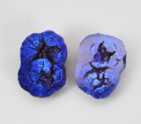 Крупная пара уральских азуритов 23,79 карата 