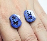 Крупная пара уральских азуритов 23,79 карата