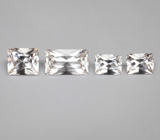 Топовая огранка! Редкий набор из 4 «винных» топазов 5,87 карата 