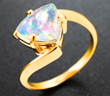 Золотое кольцо с превосходным ограненным опалом 1,31 карата Золото