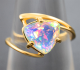 Золотое кольцо с превосходным ограненным опалом 1,31 карата Золото