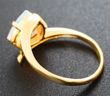 Золотое кольцо с превосходным ограненным опалом 1,31 карата