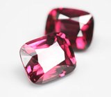 Редкая пара чистейших умбалитов гранатов  7,31 карата