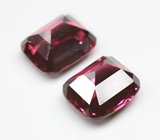 Редкая пара чистейших умбалитов гранатов  7,31 карата