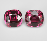 Редкая пара чистейших умбалитов гранатов 7,11 карата