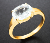 Кольцо с редким голубым турмалином 2,18 карата Золото