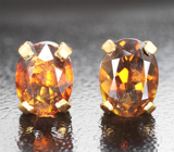 Пусеты с турмалинами 1,56 карата Золото