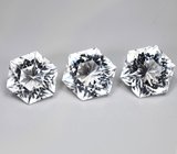 Топовая огранка! Крупный набор чистейшего бесцветного кварца 61,7 карата 