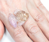 Скульптурный резной аметрин 17,65 карата 