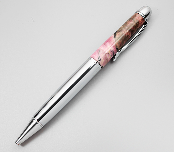 Шариковая ручка с родонитом