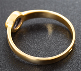 Золотое кольцо с редким синим гранатом со сменой цвета 0,77 карата Золото