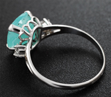 Золотое кольцо с редким смитсонитом 4,92 карата и лейкосапфирами Золото