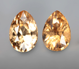 Пара гессонитов гранатов 2,95 карата 