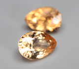 Пара гессонитов гранатов 2,95 карата 