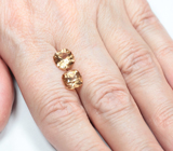 Крупная пара гессонитов гранатов 4,81 карата 