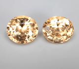 Пара гессонитов гранатов 3,55 карата 